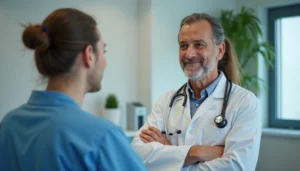 Farenjit belirtileri yaşayan hastanın KBB uzmanı tarafından klinik değerlendirmesi