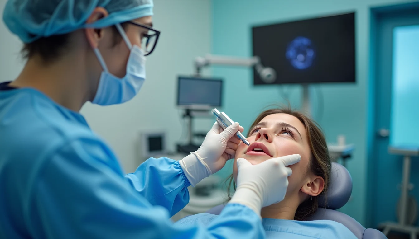 Ses teli muayenesi için endoskopik KBB incelemesi