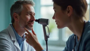 Kulak cınlaması ve baş dönmesi için KBB uzmanı muayenesi