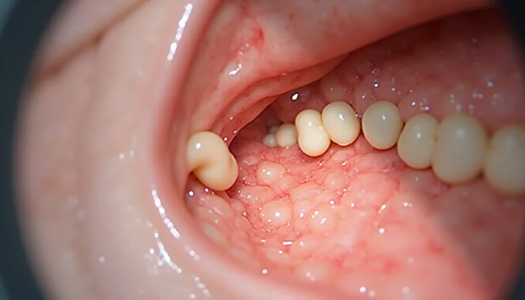 Nazal polip endoskopik muayene görünümü burun içi polipler