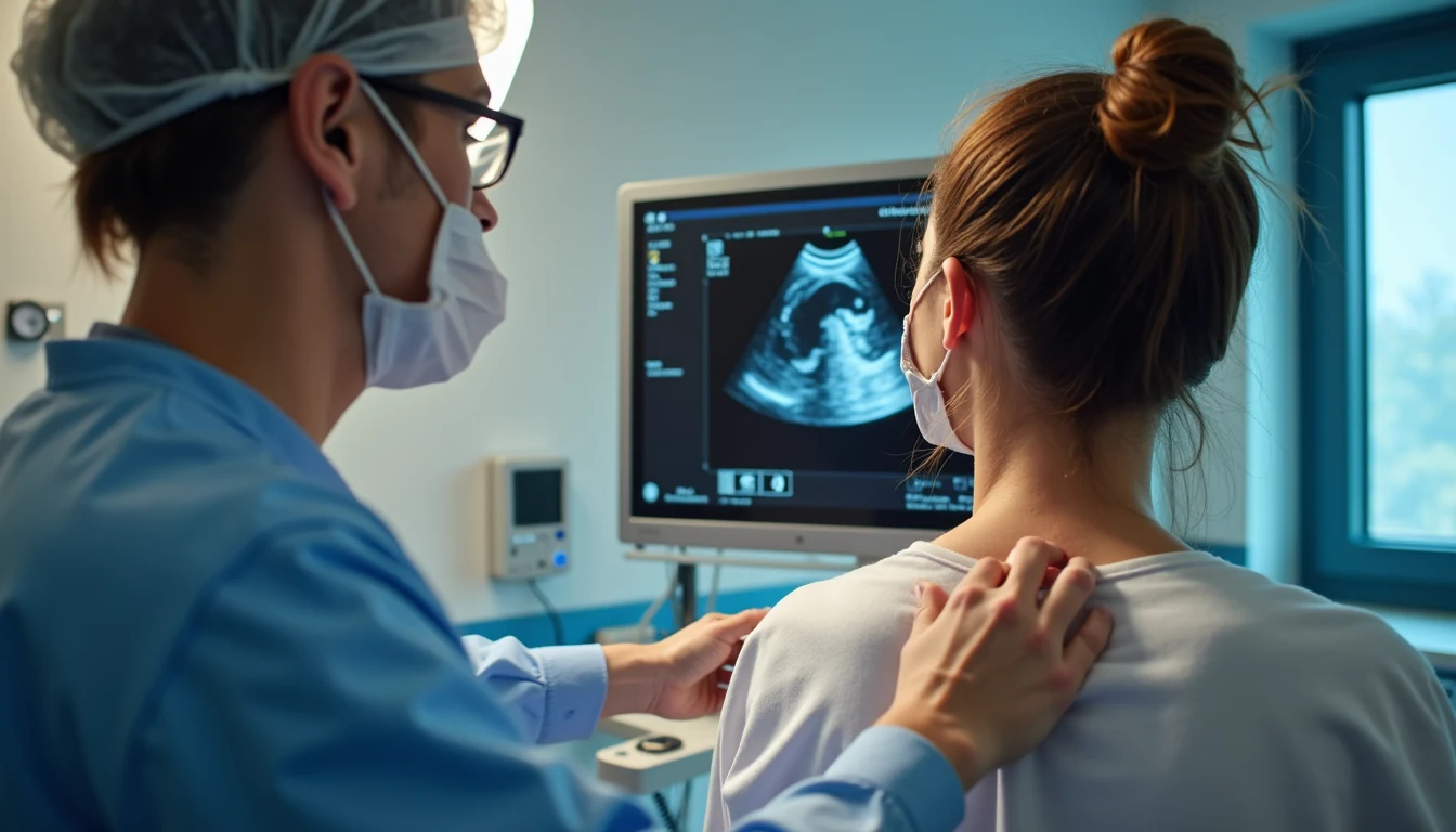 Tiroglossal duktus kisti tanısında boyun ultrasonografi incelemesi kistik yapının görüntülenmesi