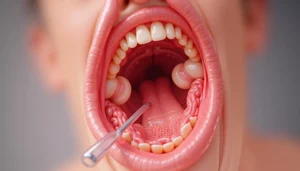 Vokal nodül laringoskopi görünümü, ses tellerinde bilateral nodüller